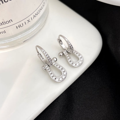 [Super CiCi ]FORCE 10 FULL DIAMOND DROP EARRINGS MEDIUM MODEL