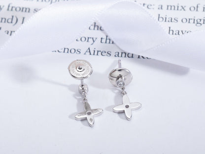 [Super CiCi ]VIDYLLE SILVER DIAMOND MINI DROP EARRINGS