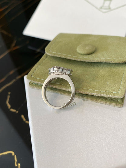 [Super CiCi ]CLOVER SILVER RING