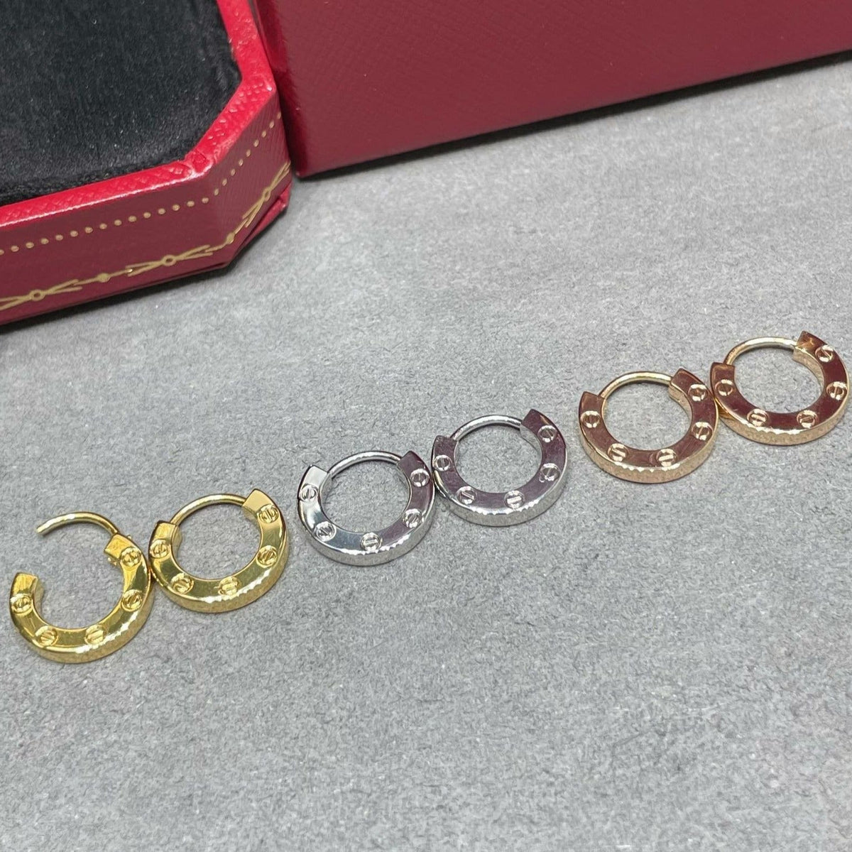 [Super CiCi ]LOVE MINI EARRINGS