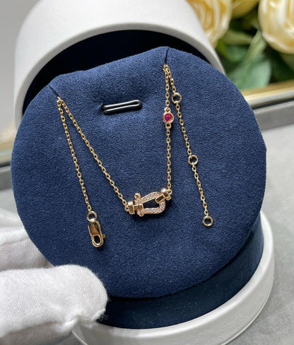 [Super CiCi ]FORCE 10 DIAMOND PINK GOLD NECKLACE