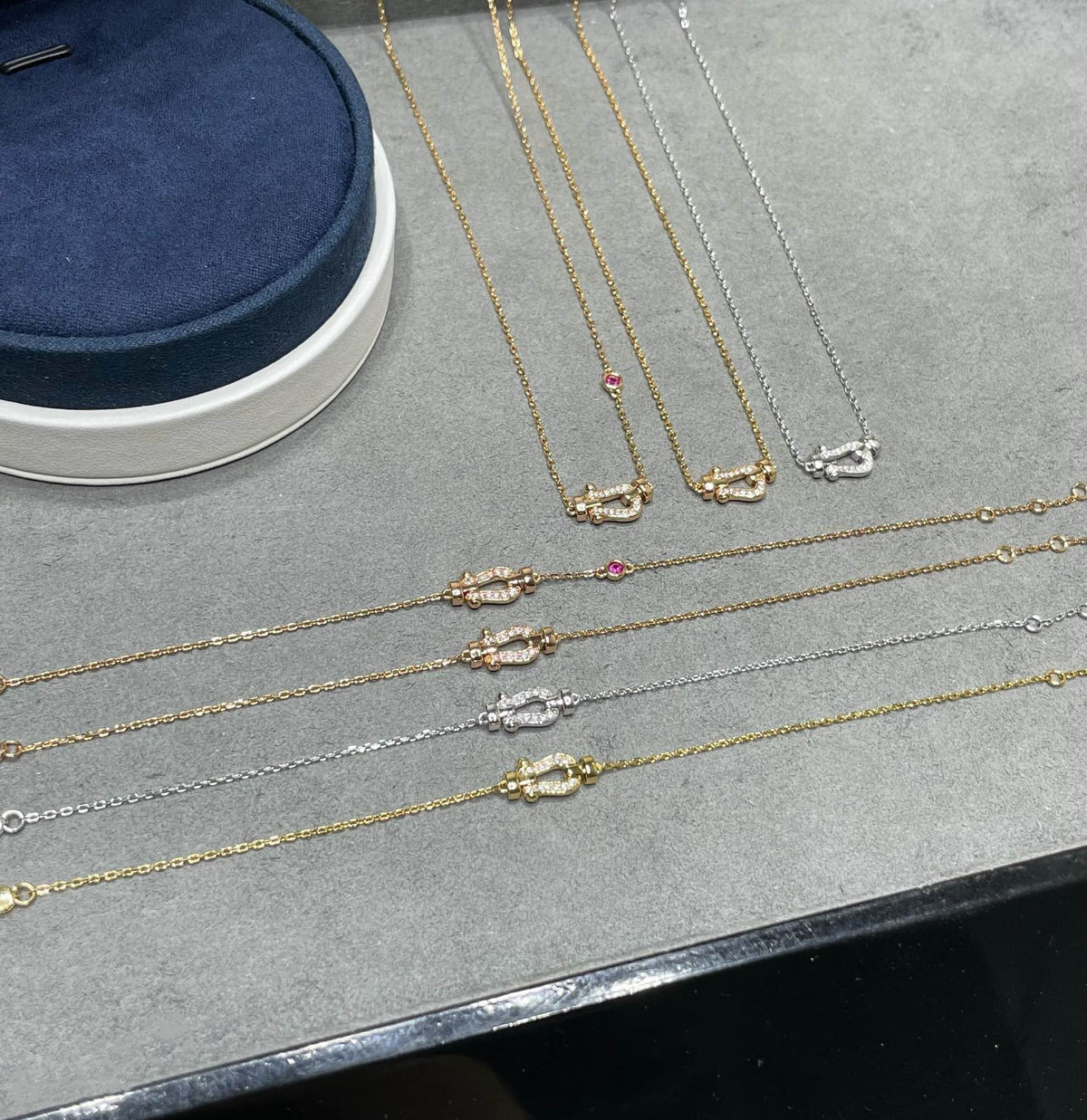 [Super CiCi ]FORCE 10 DIAMOND PINK GOLD NECKLACE