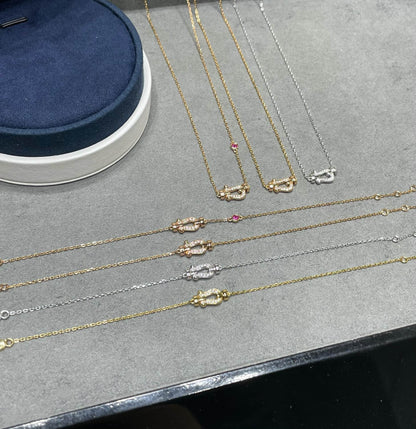 [Super CiCi ]FORCE 10 DIAMOND PINK GOLD NECKLACE