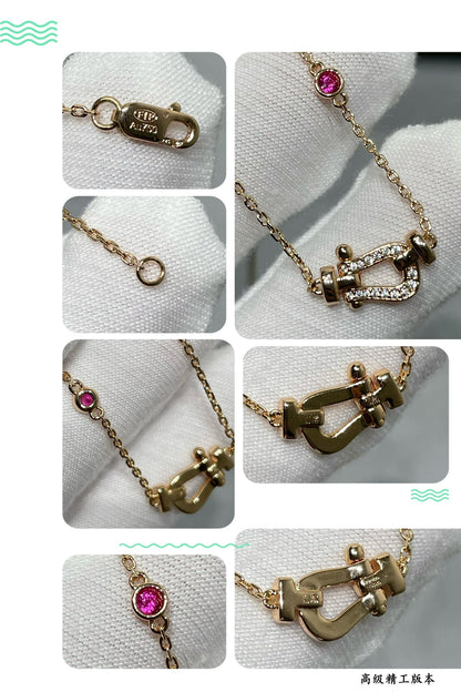 [Super CiCi ]FORCE 10 DIAMOND PINK GOLD NECKLACE
