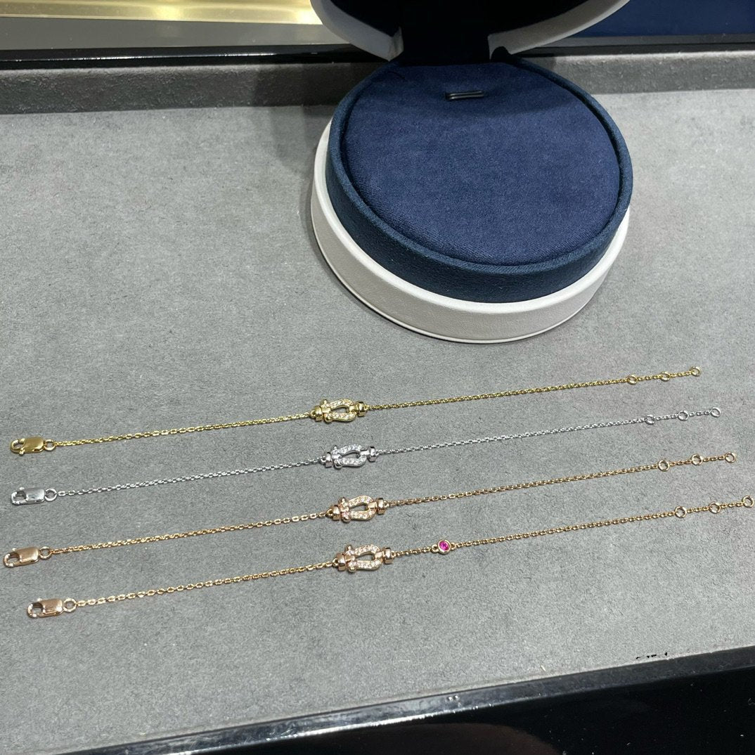 [Super CiCi ]FORCE 10 DIAMOND CHAIN LINK PINK GOLD BRACELET