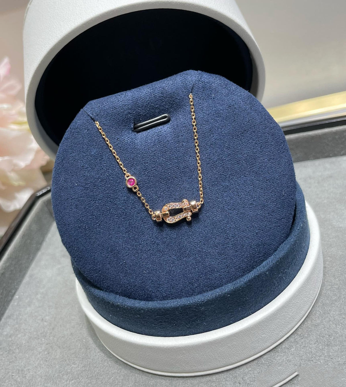 [Super CiCi ]FORCE 10 DIAMOND CHAIN LINK PINK GOLD BRACELET