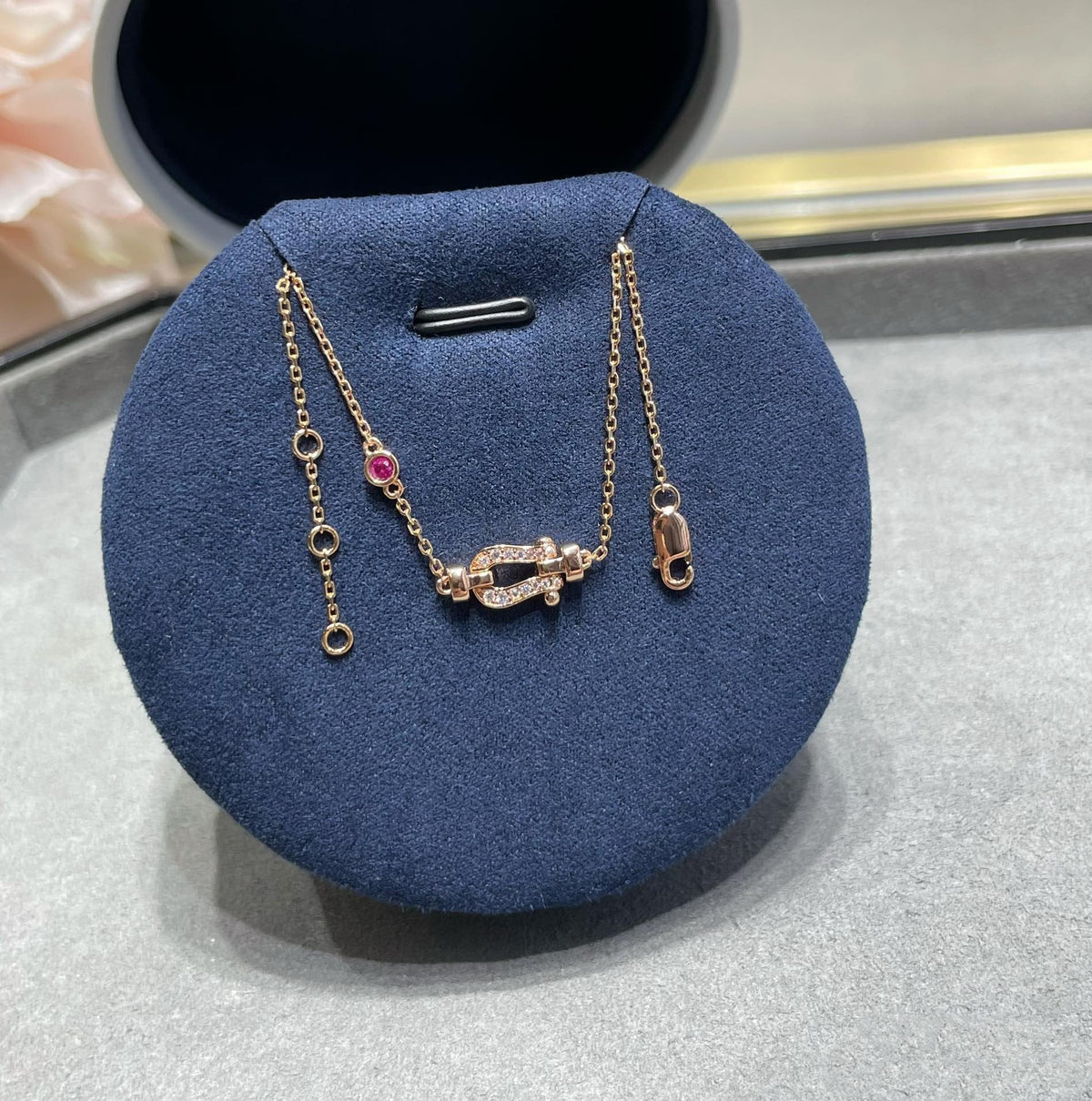 [Super CiCi ]FORCE 10 DIAMOND CHAIN LINK PINK GOLD BRACELET