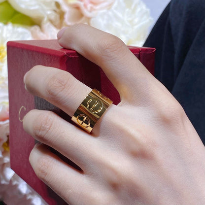 [Super CiCi ]LOVE 11MM LARGE RING