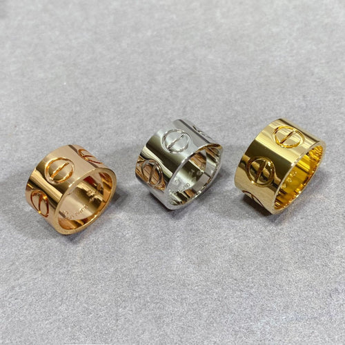 [Super CiCi ]LOVE 11MM LARGE RING