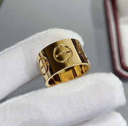 [Super CiCi ]LOVE 11MM LARGE RING