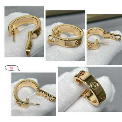[Super CiCi ]LOVE 5.5MM EARRINGS