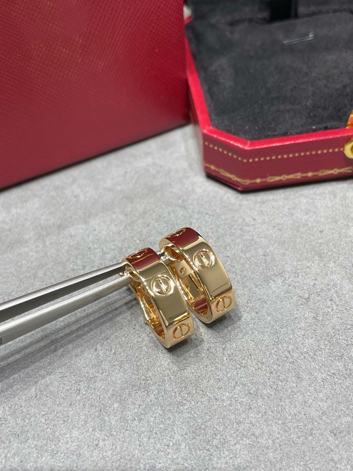 [Super CiCi ]LOVE 5.5MM EARRINGS