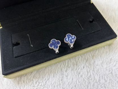 [Super CiCi ]CLOVER PIETERSITE MEDIUM STUD EARRINGS