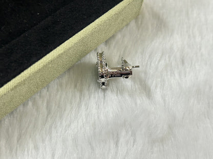 [Super CiCi ]CLOVER PIETERSITE MEDIUM STUD EARRINGS