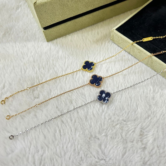[Super CiCi ]CLOVER 1 MOTIF PIETERSITE BRACELET