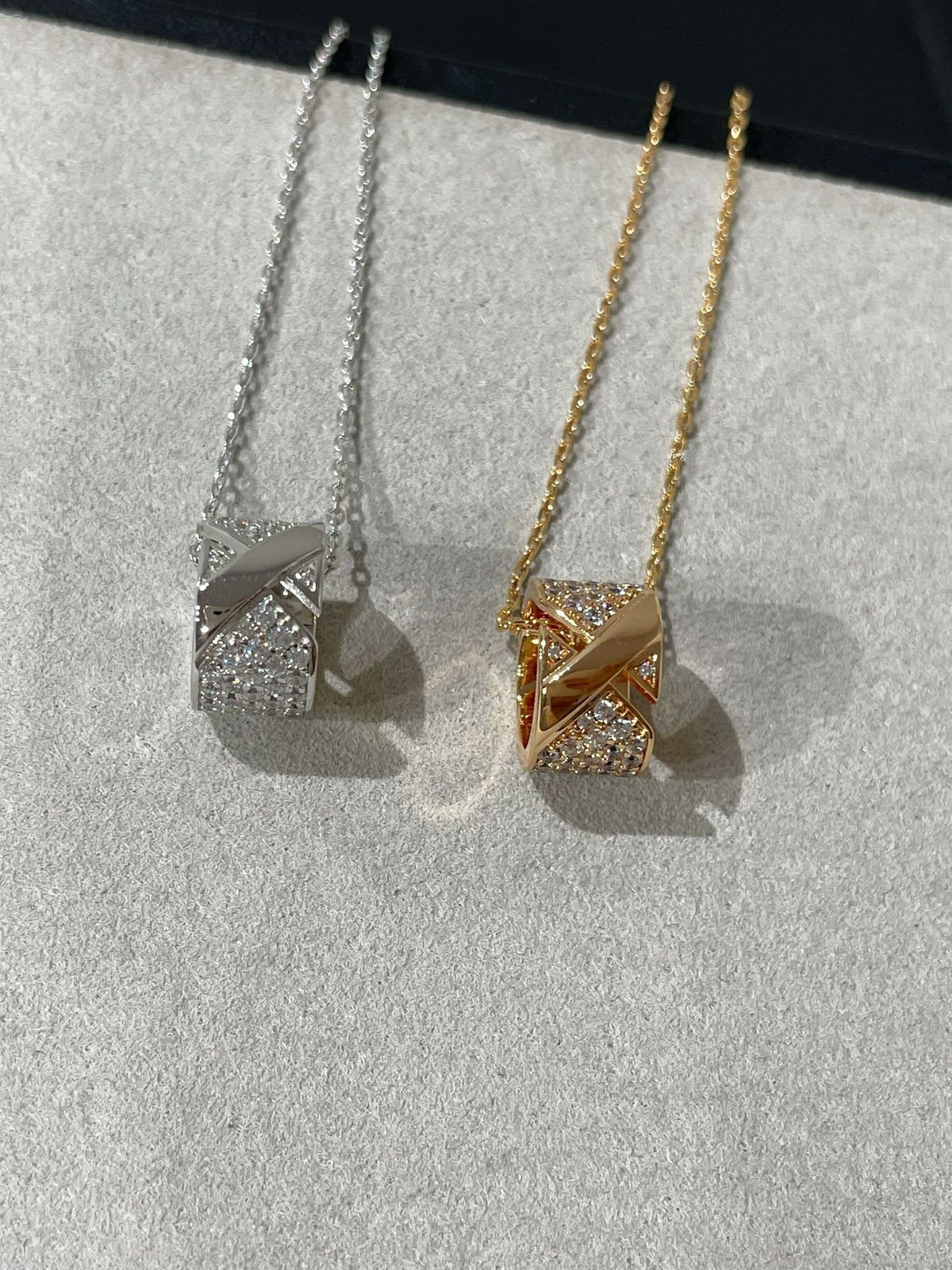 [Super CiCi ]LIENS EVIDENCE DIAMOND PAVED NECKLACE