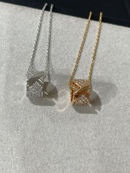 [Super CiCi ]LIENS EVIDENCE DIAMOND PAVED NECKLACE
