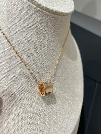 [Super CiCi ]LIENS EVIDENCE DIAMOND PAVED NECKLACE