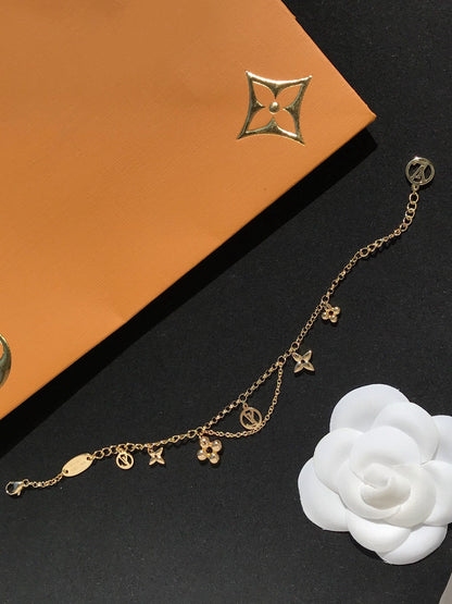 [Super CiCi ]BLOOMING PINK GOLD MOP BRACELET