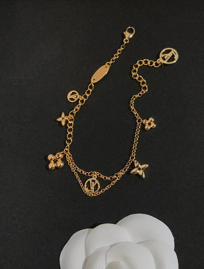 [Super CiCi ]BLOOMING PINK GOLD MOP BRACELET