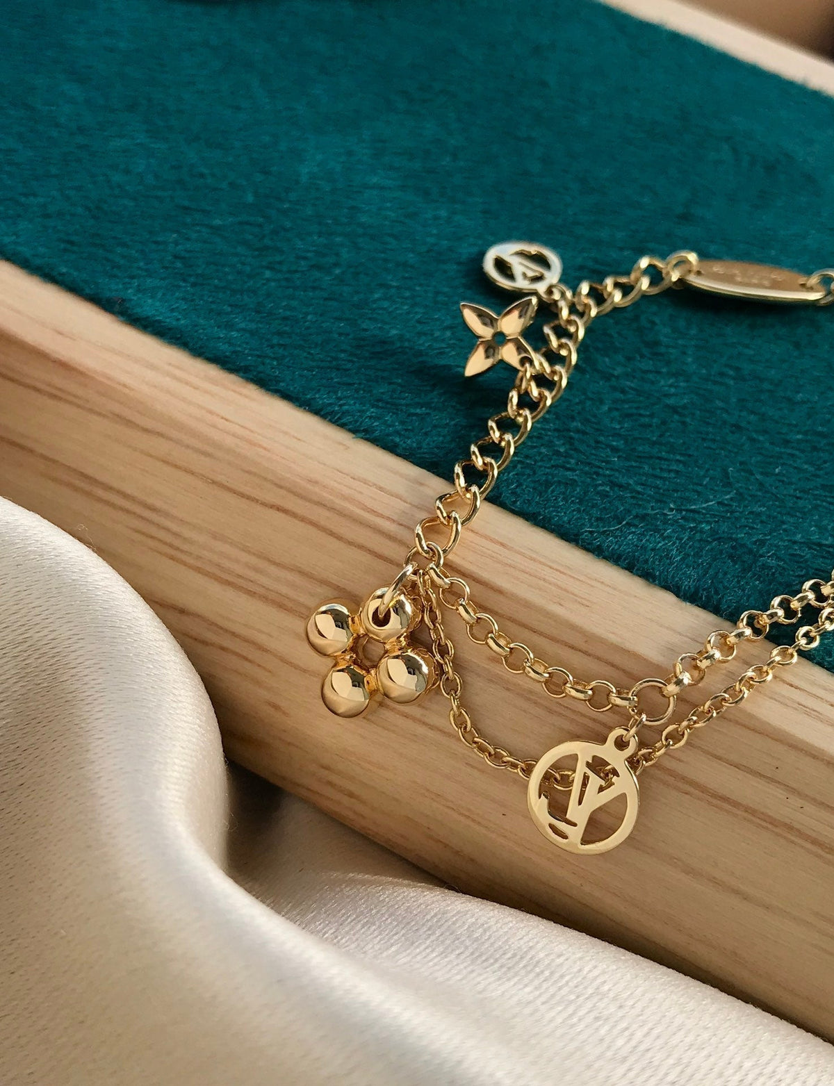 [Super CiCi ]BLOOMING PINK GOLD MOP BRACELET