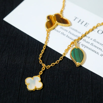 [Super CiCi ]LUCKY SPRING 5 MOTIF GOLD BRACELET