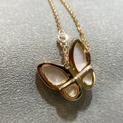[Super CiCi ]BUTTERFLY MOP DIAMOND NECKLACE