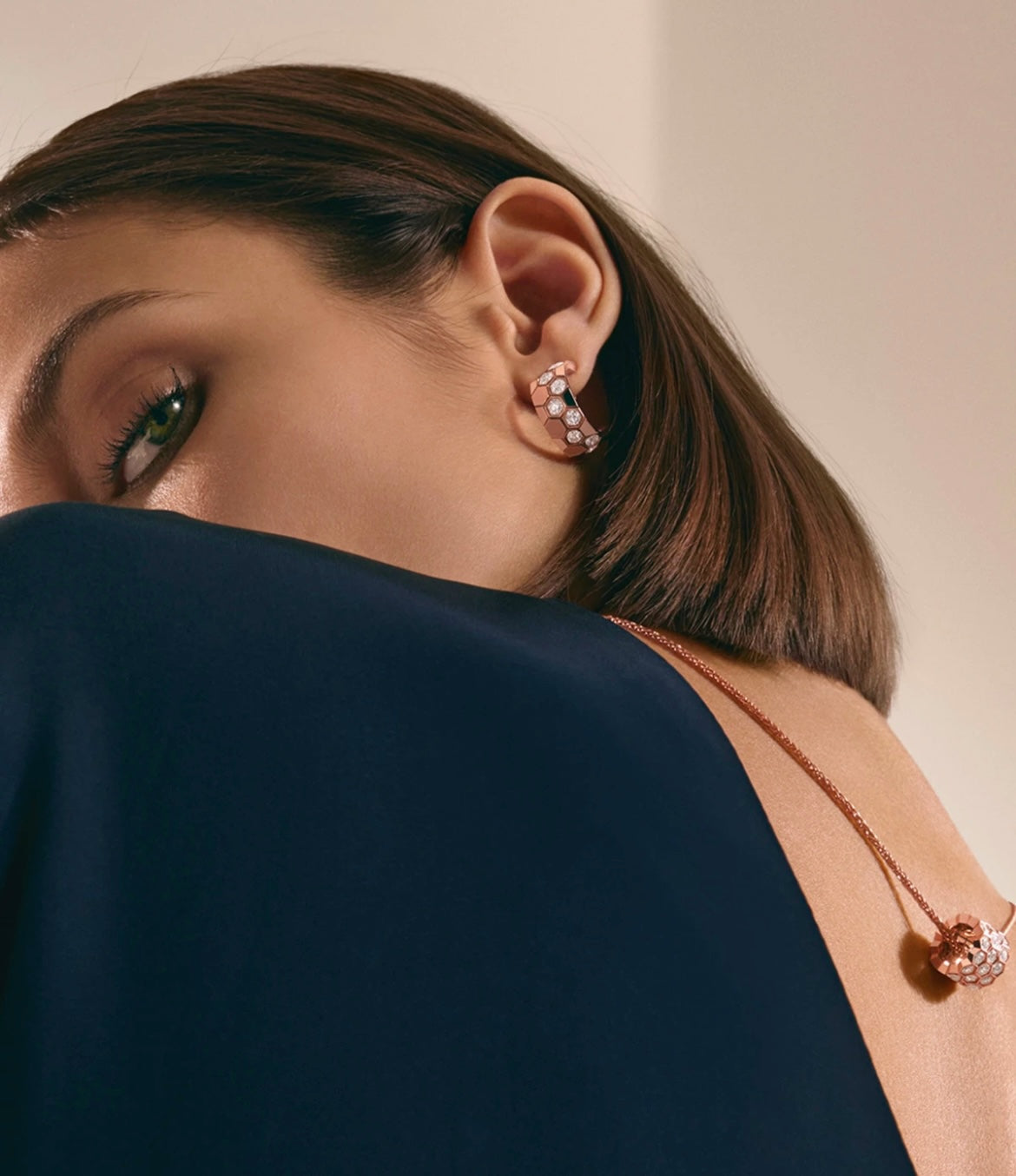 [Super CiCi ]BEE LOVE DIAMOND HOOP EARRINGS