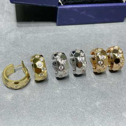 [Super CiCi ]BEE LOVE DIAMOND HOOP EARRINGS