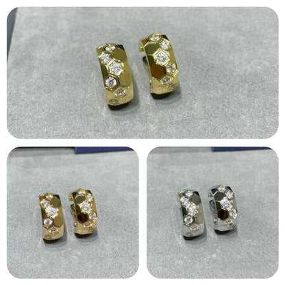 [Super CiCi ]BEE LOVE DIAMOND HOOP EARRINGS
