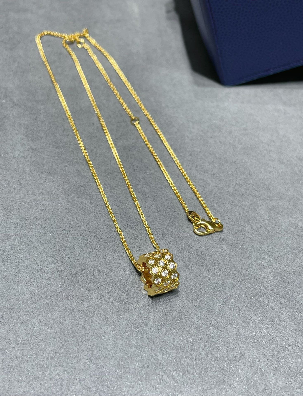 [Super CiCi ]BEE LOVE DIAMOND PAVED 3 ROW NECKLACE