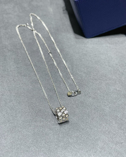 [Super CiCi ]BEE LOVE DIAMOND PAVED 3 ROW NECKLACE