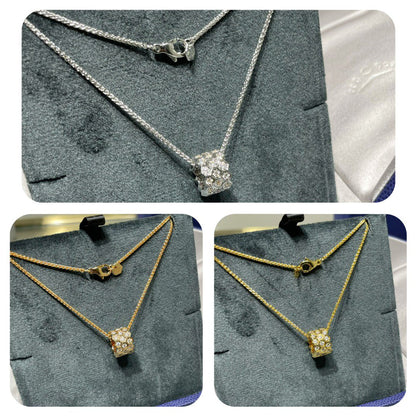 [Super CiCi ]BEE LOVE DIAMOND PAVED 3 ROW NECKLACE
