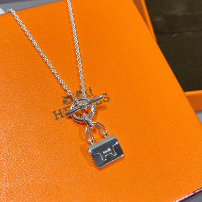 [Super CiCi ]CONSTANCE PEDANT SILVER NECKLACE