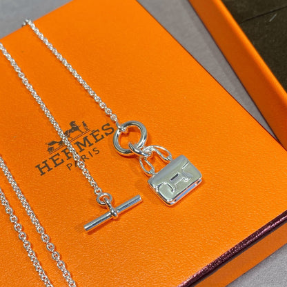 [Super CiCi ]CONSTANCE PEDANT SILVER NECKLACE
