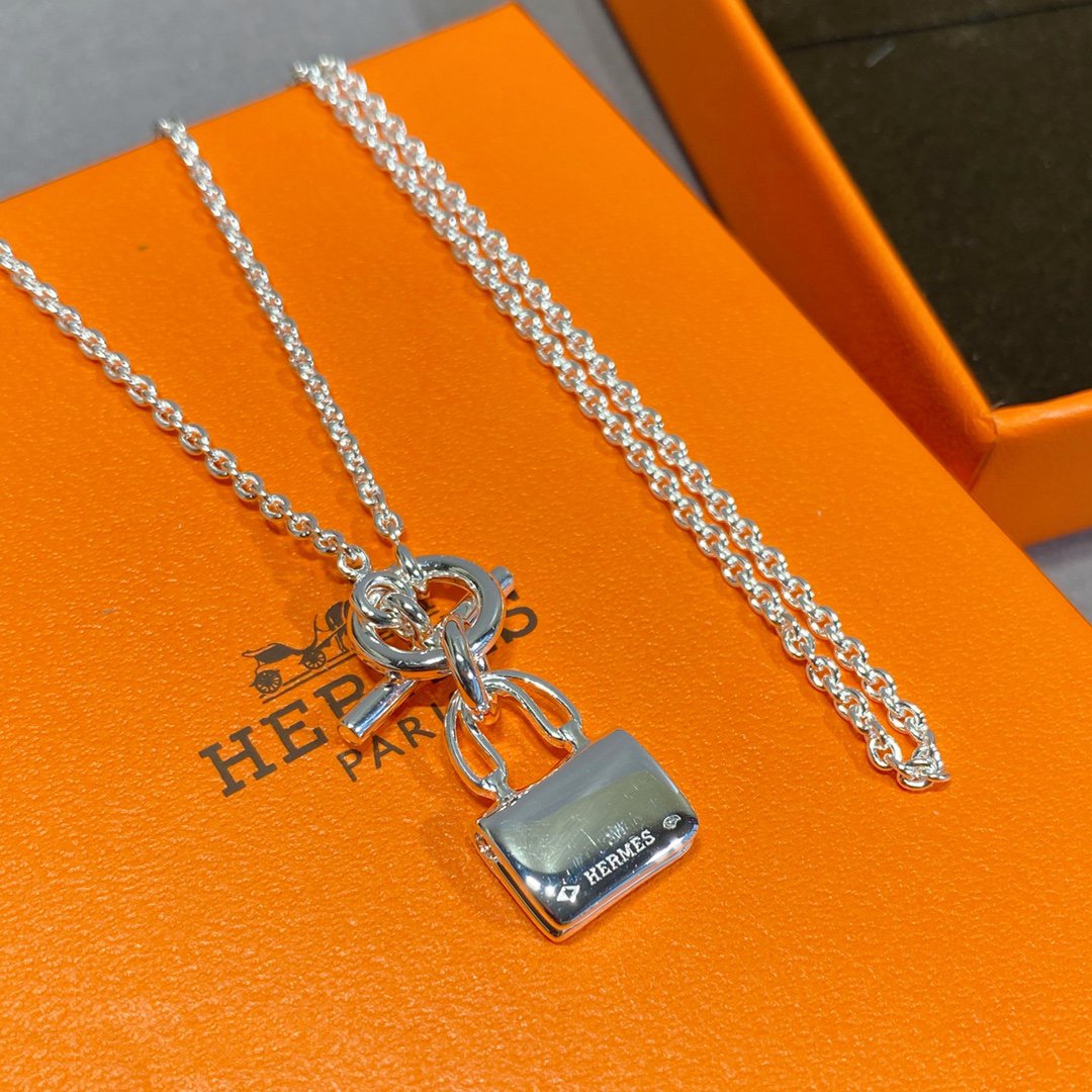 [Super CiCi ]CONSTANCE PEDANT SILVER NECKLACE