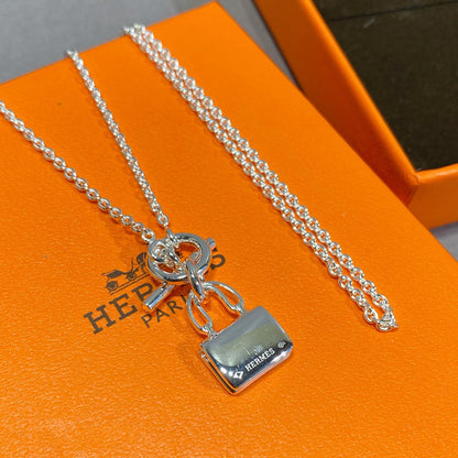 [Super CiCi ]CONSTANCE PEDANT SILVER NECKLACE