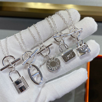 [Super CiCi ]CONSTANCE PEDANT SILVER NECKLACE