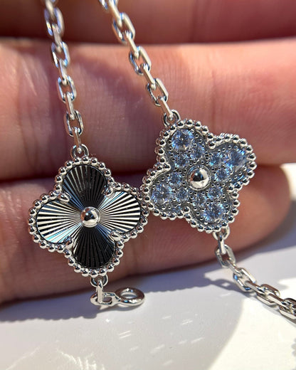 [Super CiCi ] CLOVER 5 MOTIF LASER BRACELET COLLECTION