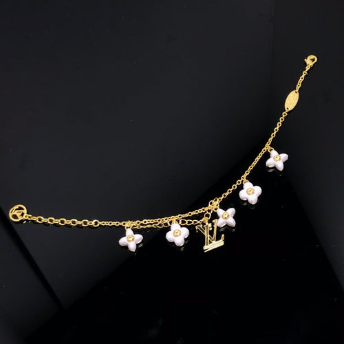 [Super CiCi ]LOGO 6 MOTIF STAR AND SUN GOLD BRACELET