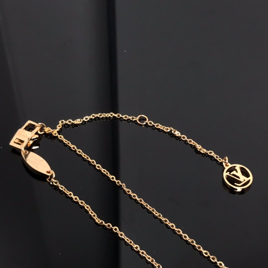 [Super CiCi ]COLOR BLOSSOM PINK MOP SUN GOLD NECKLACE