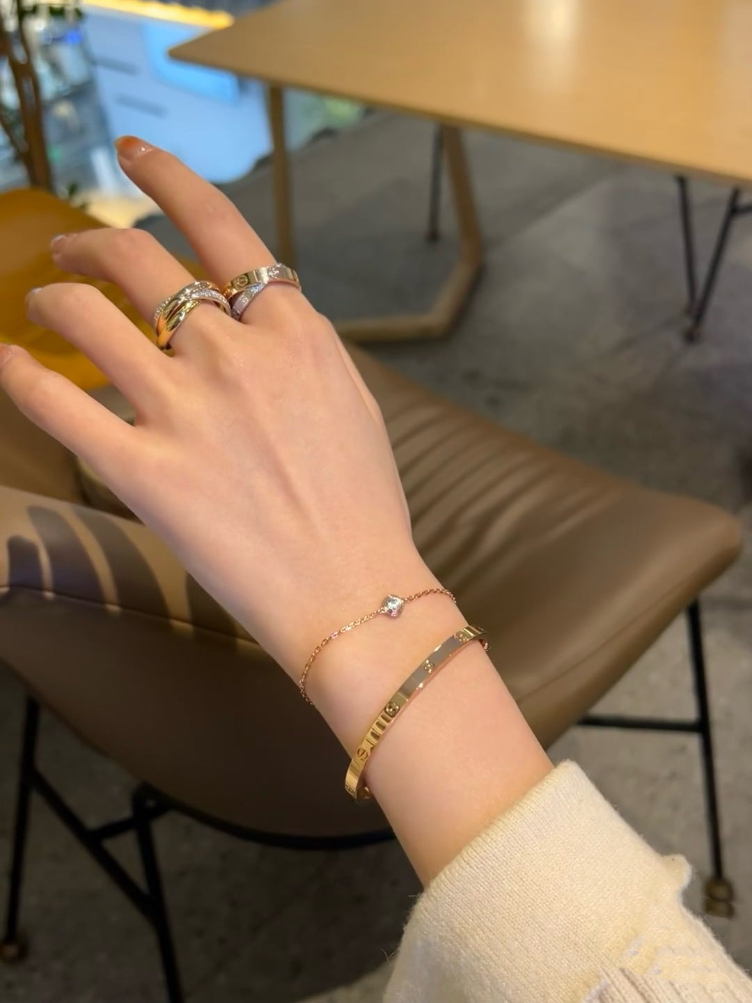 [Super CiCi ]DAMOUR DIAMOND LINK BRACELET