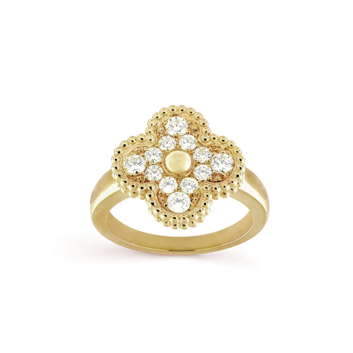 [Super CiCi ]CLOVER DIAMOND RING