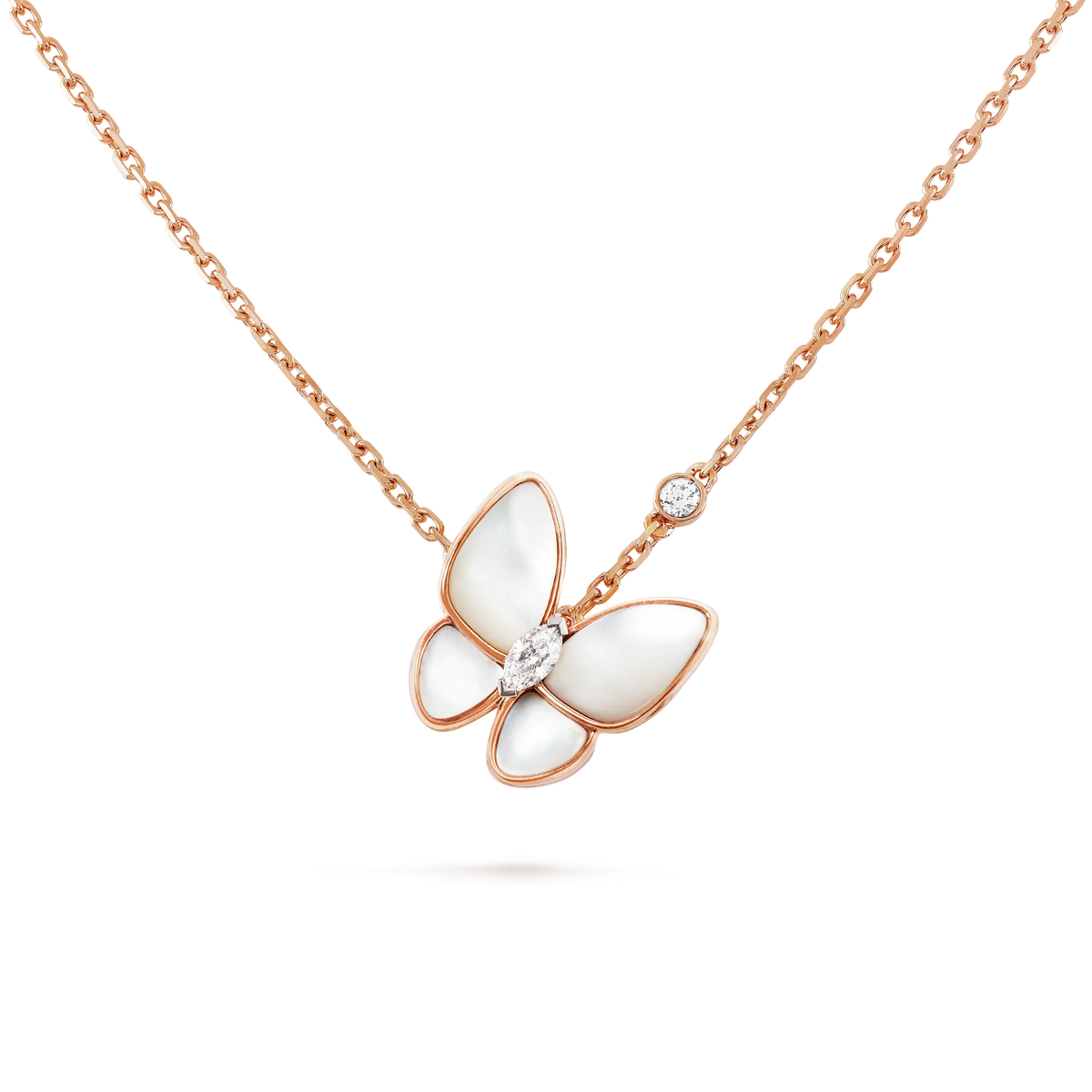 [Super CiCi ]BUTTERFLY MOP DIAMOND NECKLACE