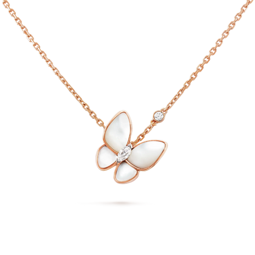 [Super CiCi ]BUTTERFLY MOP DIAMOND NECKLACE