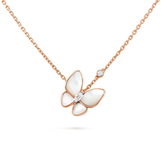 [Super CiCi ]BUTTERFLY MOP DIAMOND NECKLACE