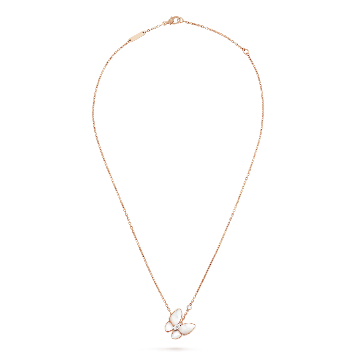 [Super CiCi ]BUTTERFLY MOP DIAMOND NECKLACE