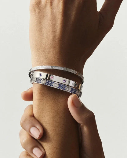 [Super CiCi]CLASSIC 6.1MM LOVE BRACELET 10-DIAMOND FULL PAVÉ