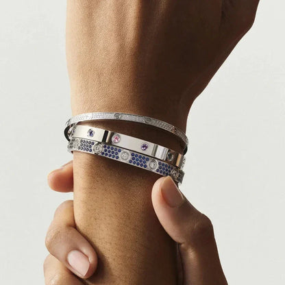 [Super CiCi]CLASSIC 6.1MM LOVE BRACELET 10-DIAMOND MULTICOLOR