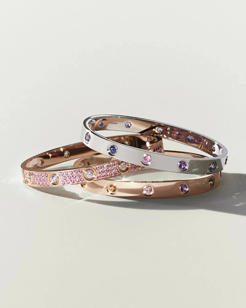 [Super CiCi]CLASSIC 6.1MM LOVE BRACELET 10-DIAMOND FULL PAVÉ